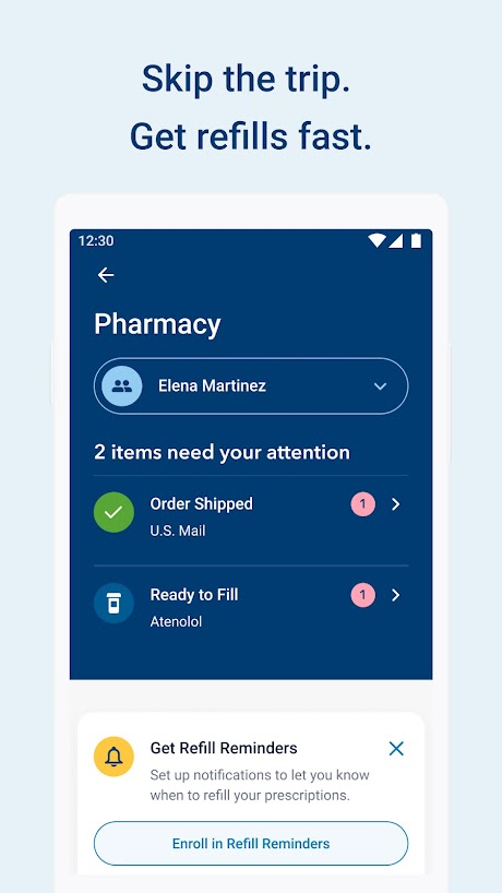 Kaiser Permanente app — care