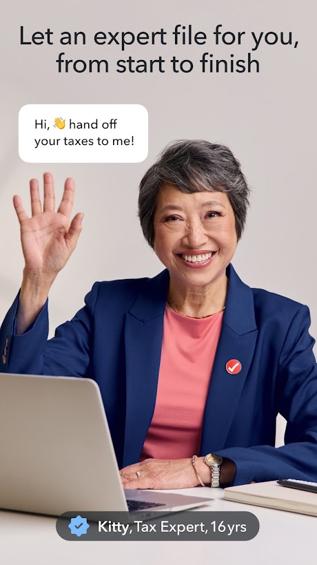 TurboTax app — expert hand-off